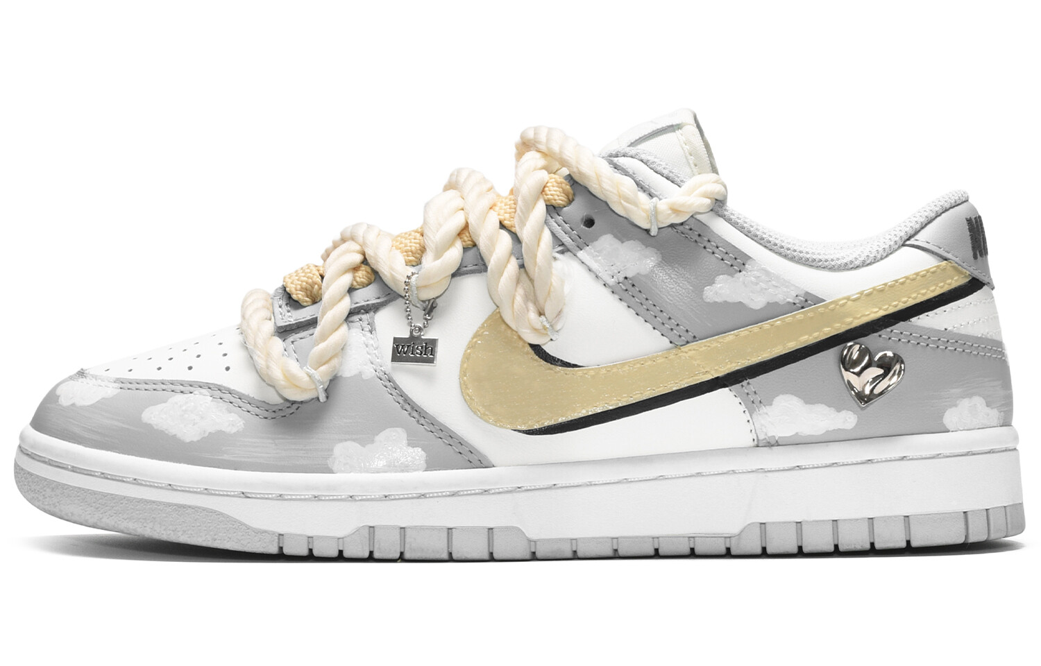 

Кроссовки для скейтбординга Dunk мужские с низким верхом серые/белые Nike, Белый, Кроссовки для скейтбординга Dunk мужские с низким верхом серые/белые Nike