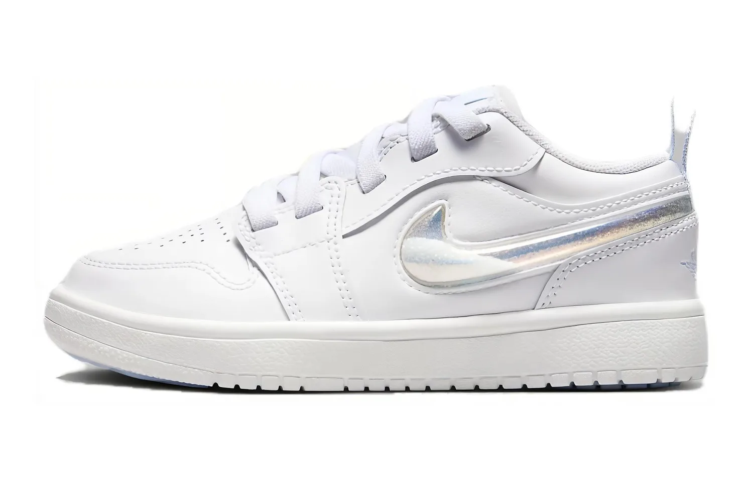 Jordan Air 1 Abrasion Resistant Low top детские скейтборд-кроссовки White для детей 3-7 лет