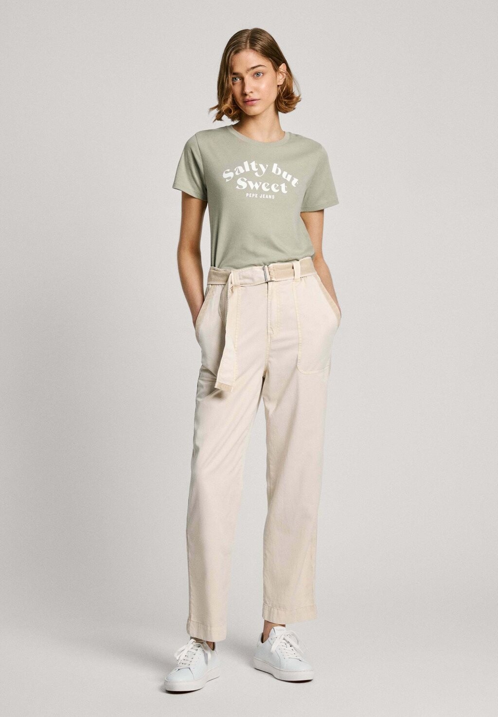 

Футболка с принтом EFFIE Pepe Jeans, цвет Washed Green
