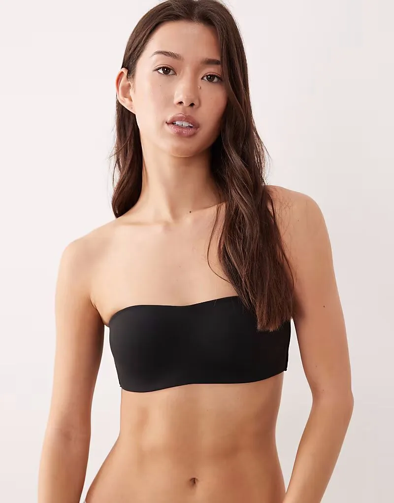 Бюстгальтер-бандо без бретелей Calvin Klein Adapt, черный