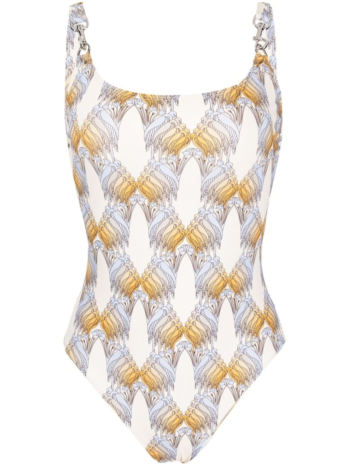 

Tory Burch купальник с графичным принтом, нейтральный цвет