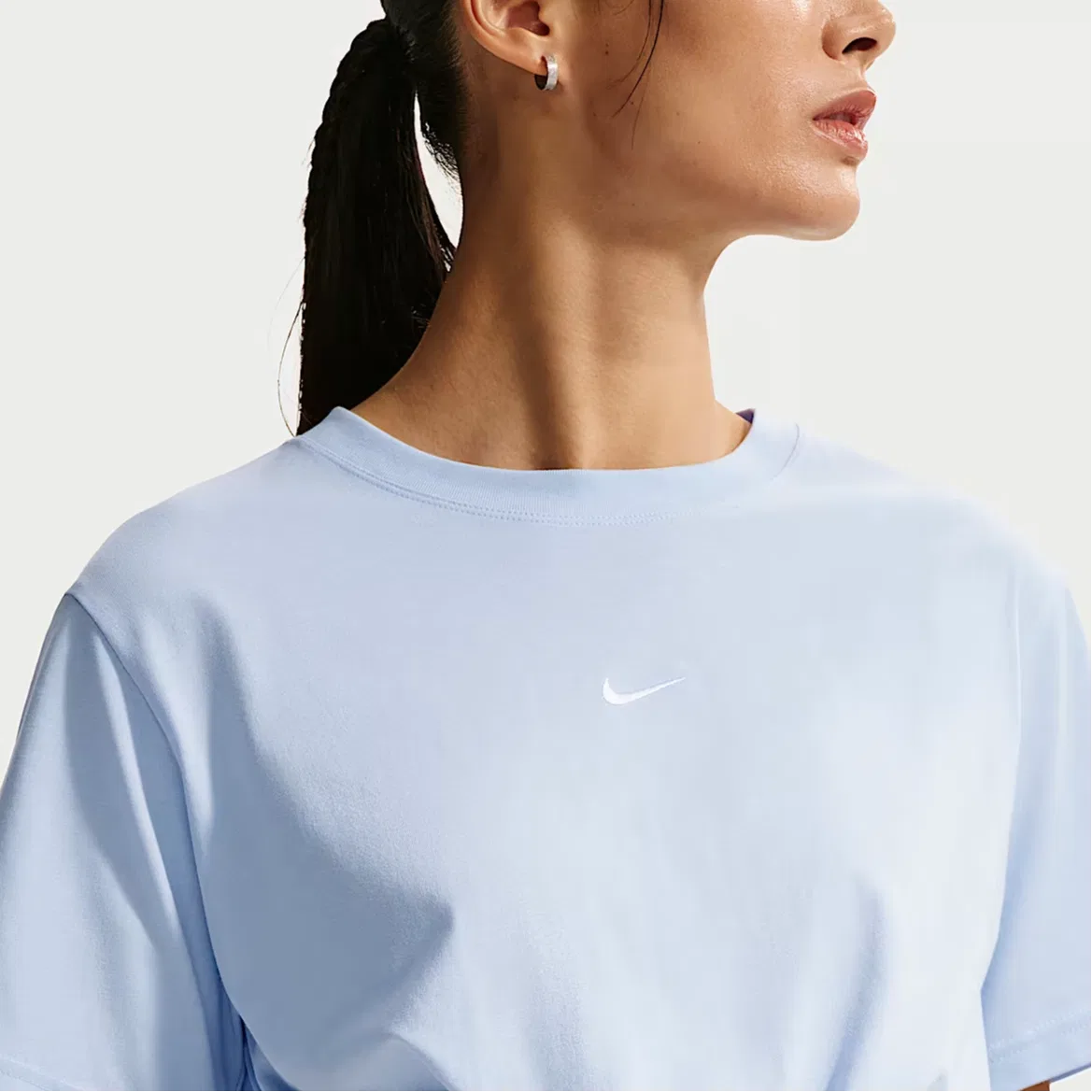 Женская футболка Sportswear с опущенным плечом Nike, Hydrogen Blue — фото 4