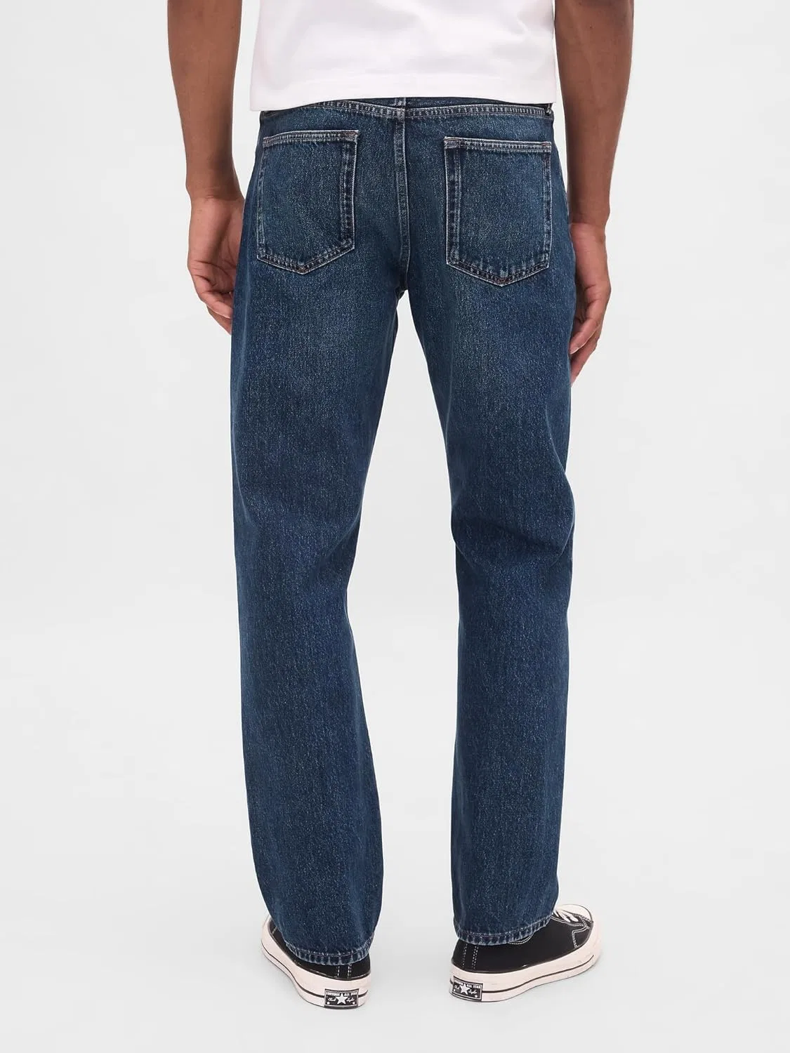 Джинсы Relaxed Straight Fit GAP, Dark Wash — фото 4
