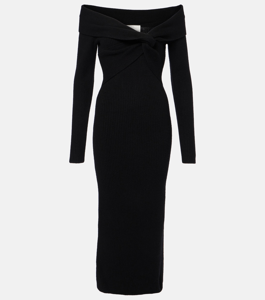 

Платье миди из смеси шерсти и кашемира Roland Mouret, черный