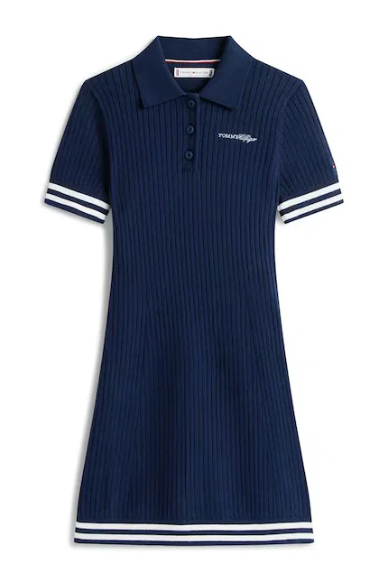 Платье спортивное из хлопка модель polo Tommy Hilfiger, синий — фото 2