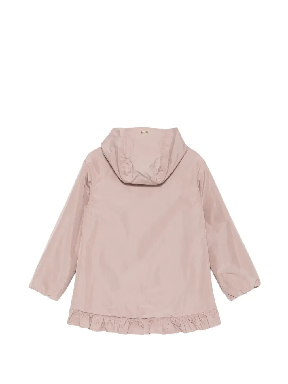 Куртка с капюшоном и оборками Herno Kids, розовый — фото 2