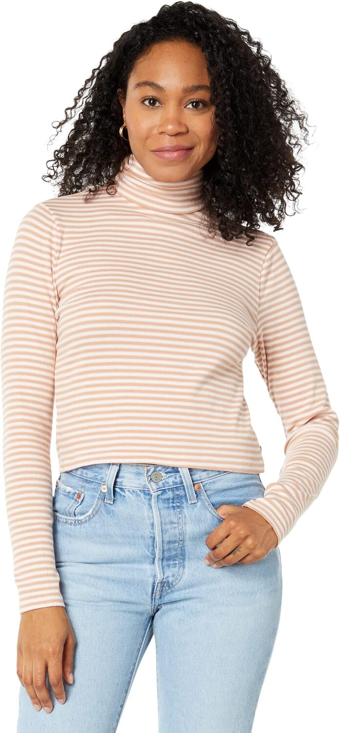 

Топ Levi's Womens Moon Rib Turtleneck, цвет Currant Granola