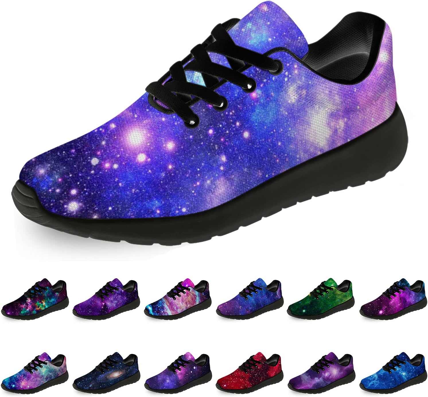 

Кроссовки Horethy Galaxy для женщин и мужчин, беговые кроссовки, дышащие кроссовки для ходьбы и тенниса, космические кроссовки, подарки, мультиколор