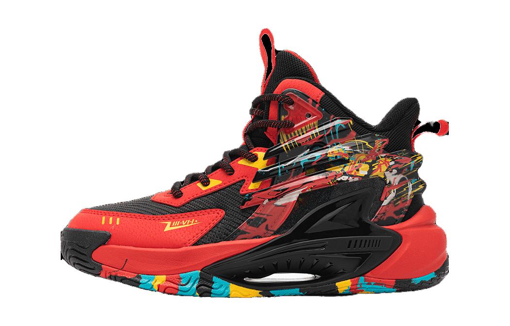 

361°KIDS Амортизирующие износостойкие баскетбольные кроссовки высокие Golden Orange Yellow детские