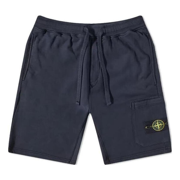 

Шорты garment dyed sweat shorts 'navy' Stone Island, синий