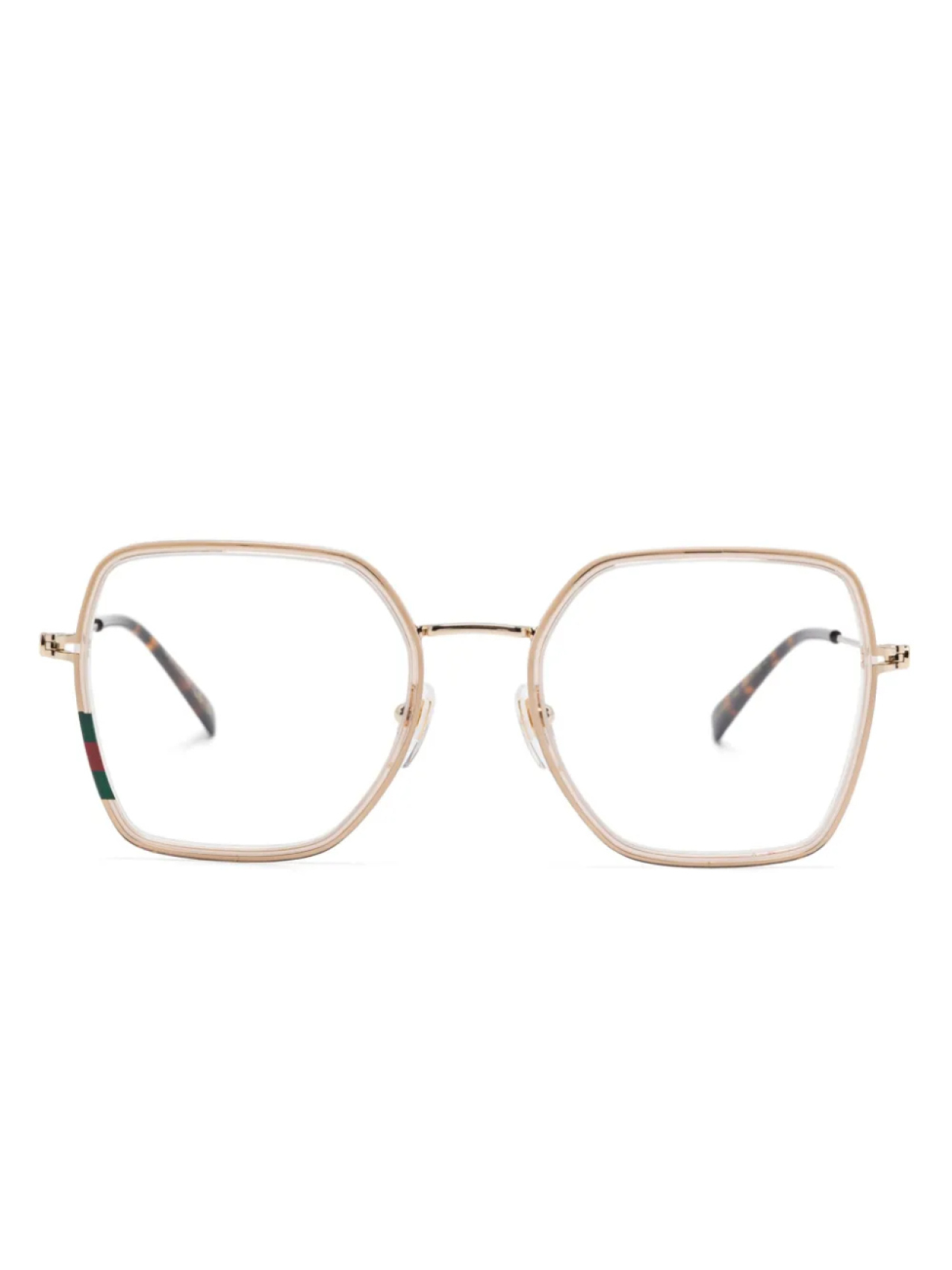 

Gucci Eyewear очки в квадратной оправе, золотой