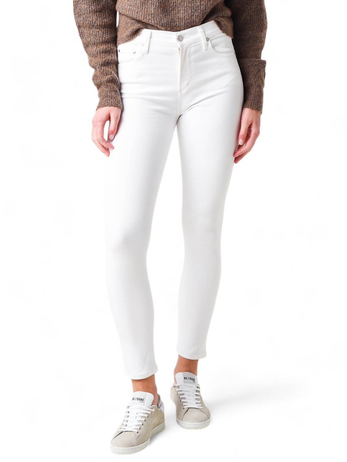 

Джинсы Rocket Ankle Jeans в белом цвете Sculpt Citizens of Humanity