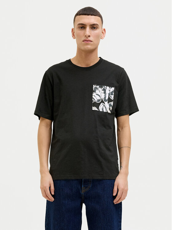 

Футболка обычного кроя Split 12272995 Jack&Jones, черный