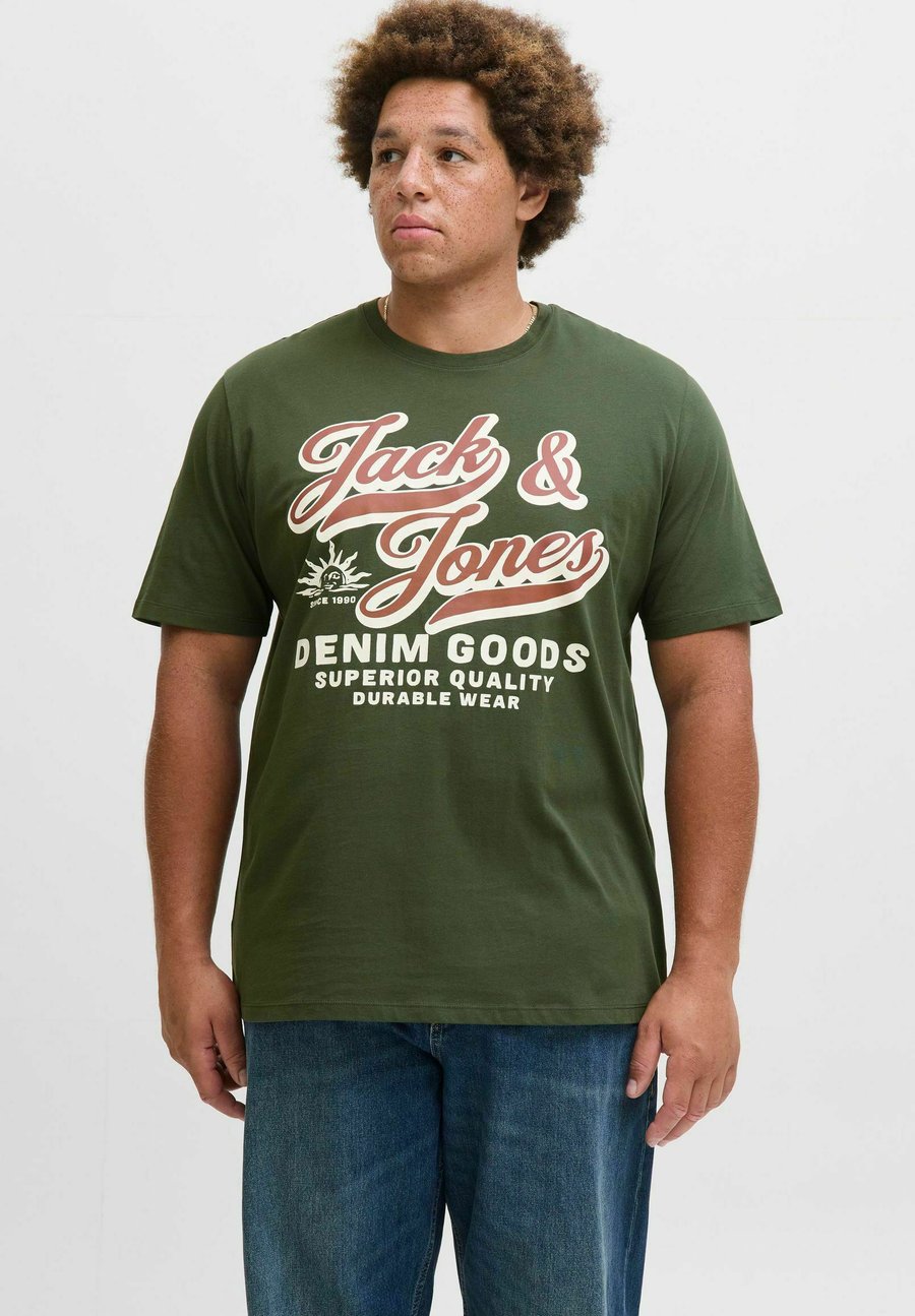 

Футболка Jack & Jones Print T-shirt, Duffel Bag/Khaki, Хаки, Футболка Jack & Jones Print T-shirt, Duffel Bag/Khaki