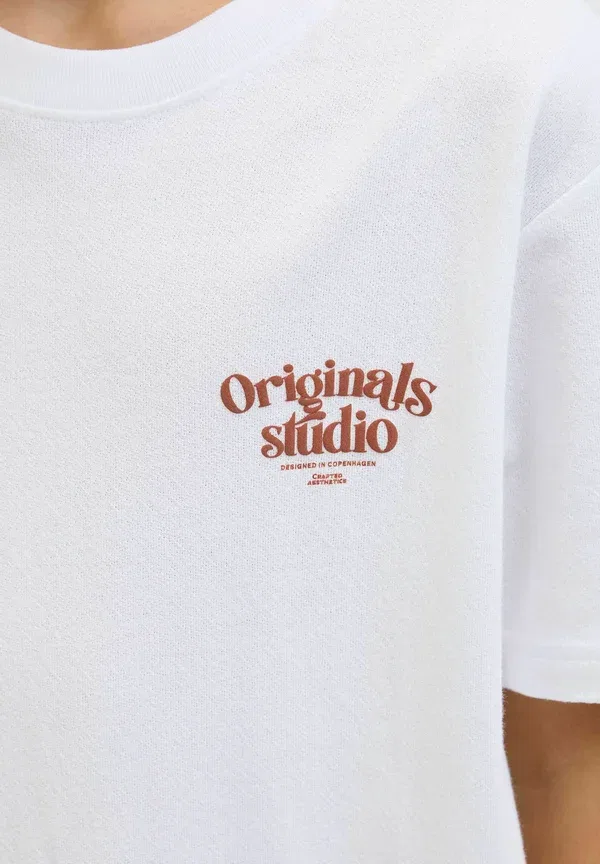Футболка с принтом Jack & Jones Junior, ярко-белый — фото 4