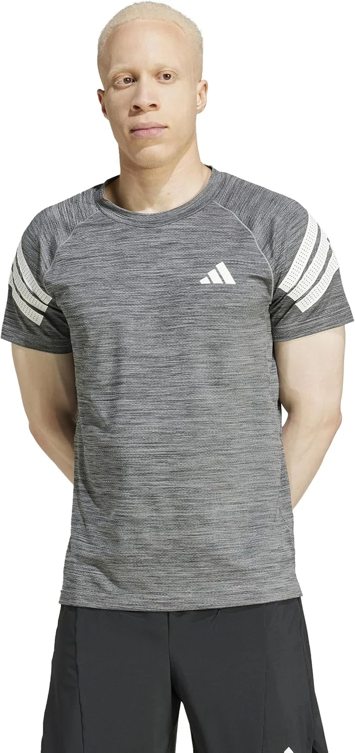 Футболка для тренировок Adidas Men's Icon 3-Stripes, черно-белый