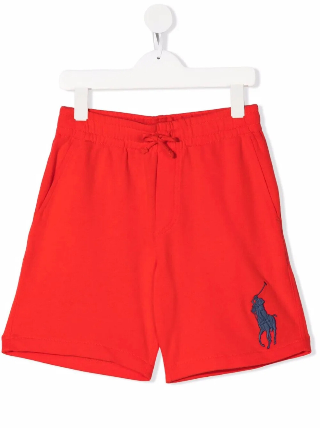 

POLO RALPH LAUREN KIDS спортивные шорты с вышитым логотипом, красный