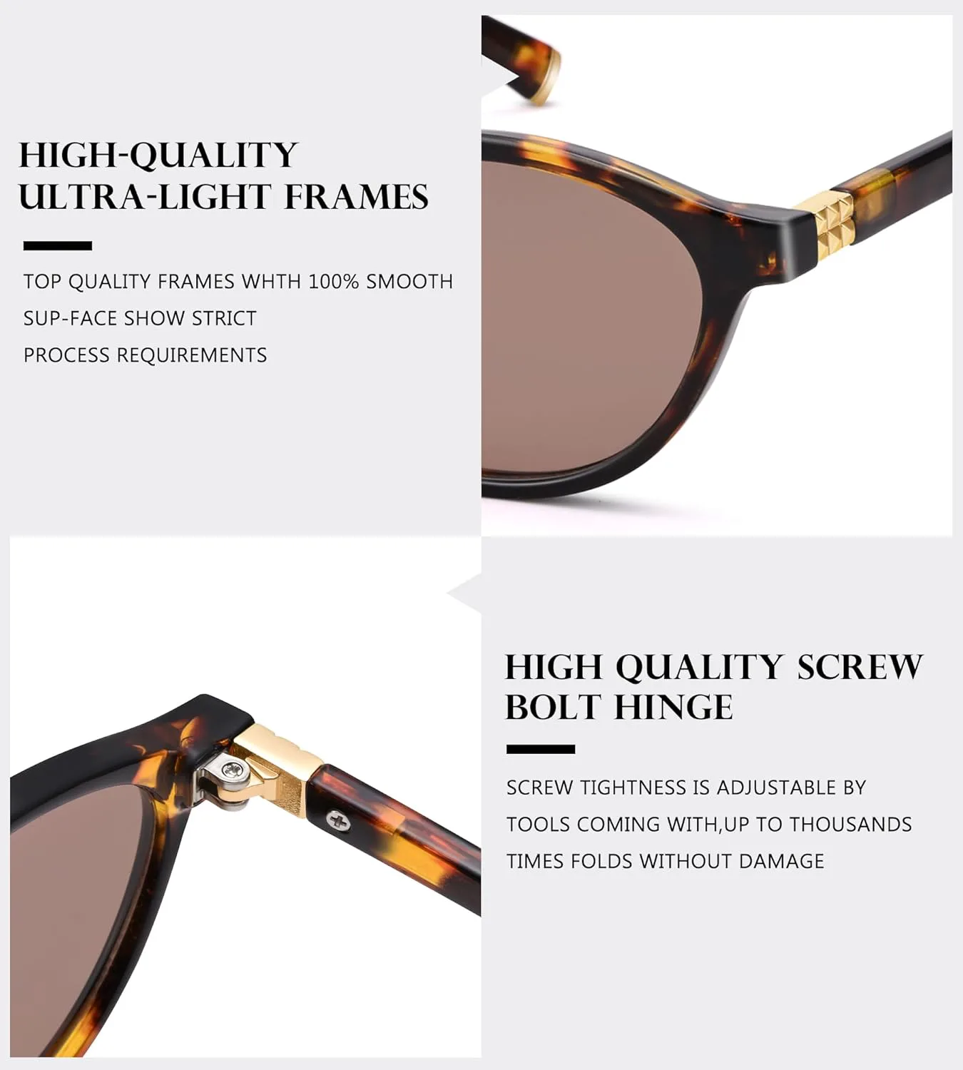 

Солнцезащитные очки NULOOQ в стиле ретро, ​​овальные, для женщин, стильные «кошачий глаз», в стиле 90-х, легкие, узкие, C2 (Black/Gray + Leopard/Brown) - 2 Pack