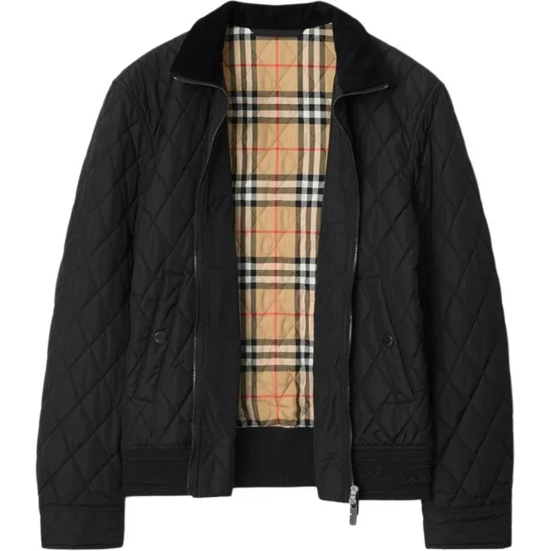 Куртка Burberry Стеганая нейлоновая, черный, черный — фото 3