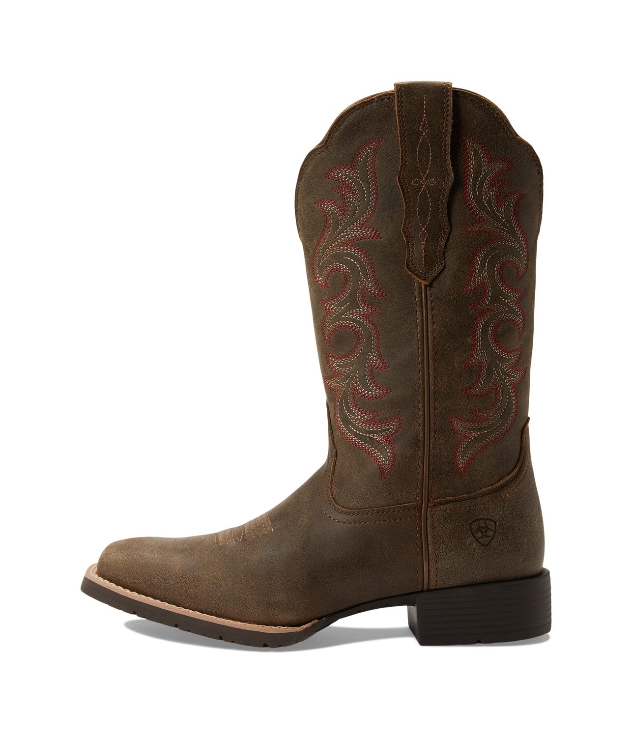 Сапоги женские Ariat Hybrid Rancher Stretch Fit ковбойские с вышивкой, коричневый