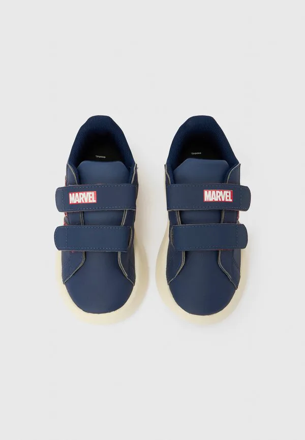 Кроссовки grand court spider-man унисекс для бега по шоссе Adidas Performance, Dark Blue/Active Maroon/Off White — фото 4