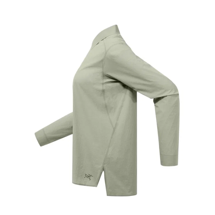 Рубашка женская Stone Gray Green/Habitat с отложным воротником Arcteryx — фото 3
