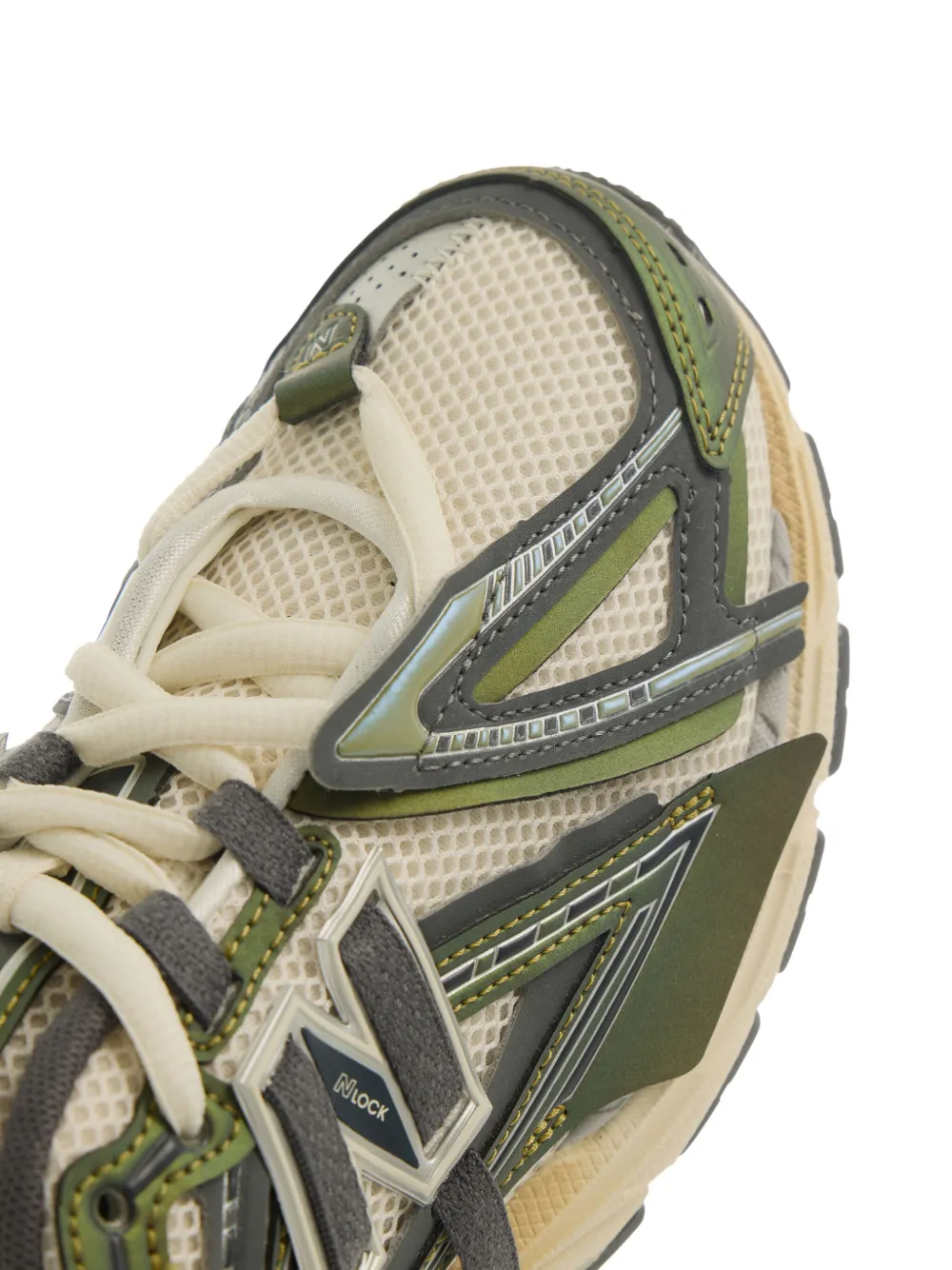 Кроссовки в стиле колор-блок NEW BALANCE, зеленый — фото 4