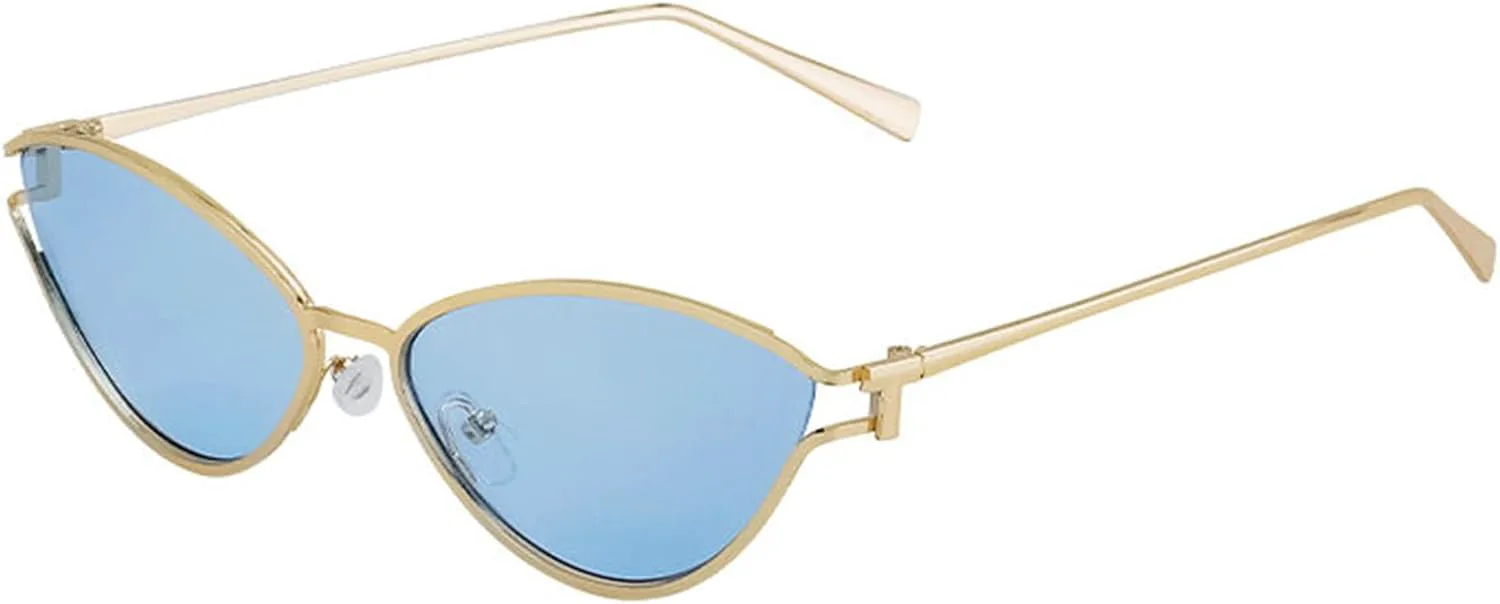 

Солнцезащитные очки Willochra Retro Small Oval для женщин, винтажные металлические солнцезащитные очки в стиле 90-х, мужские солнцезащитные очки «кошачий глаз», C6