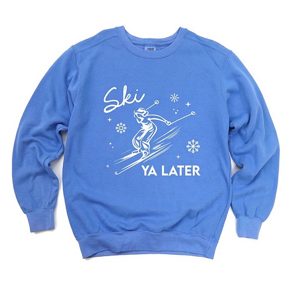 

Ski ya later snowflake - женский свитшот с принтом Simply Sage Market, Flo Blue, Белый, Ski ya later snowflake - женский свитшот с принтом Simply Sage Market, Flo Blue