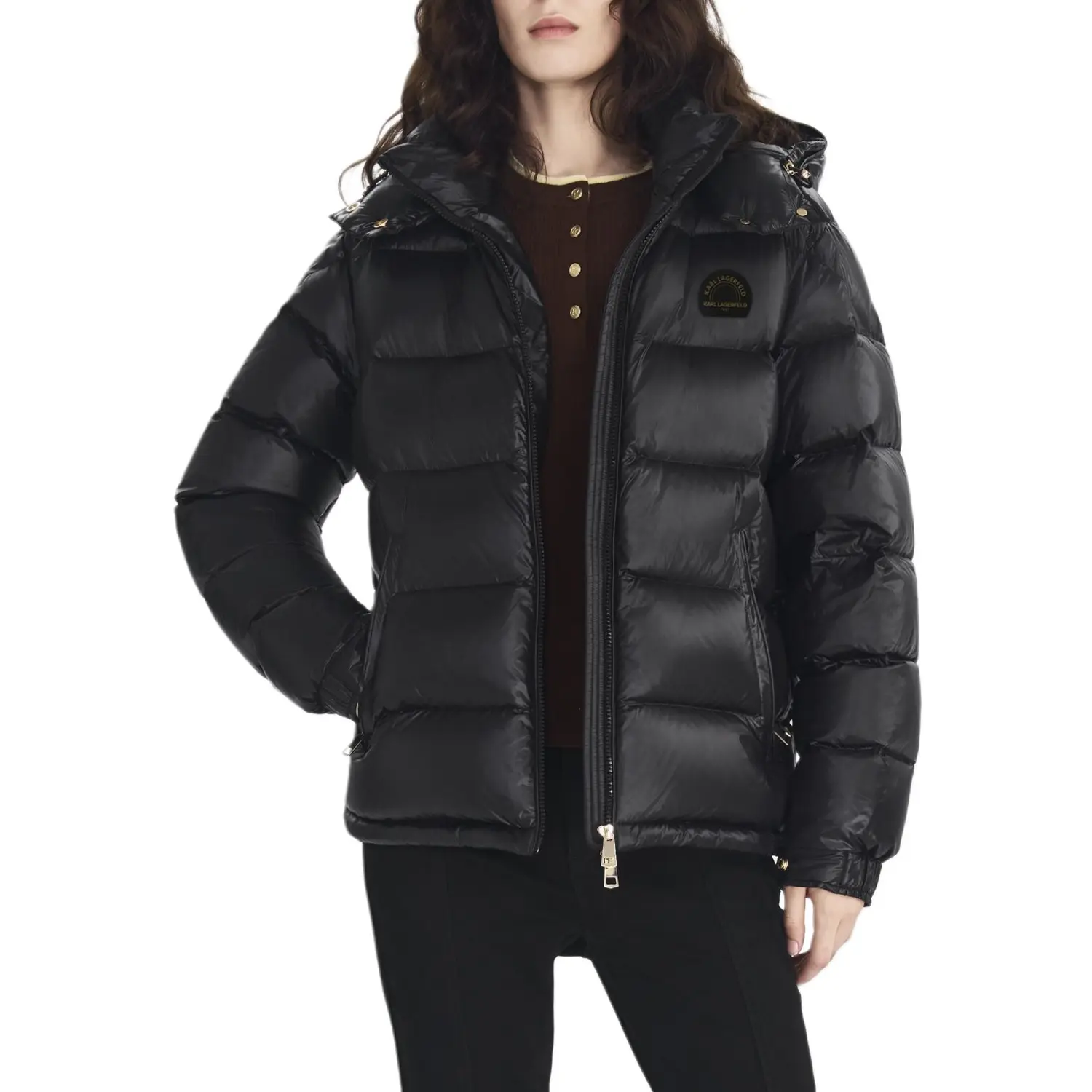 

Пуховик KARL LAGERFELD FW25 женский KARL LAGERFELD/Karl Lagerfeld Jeans, черный