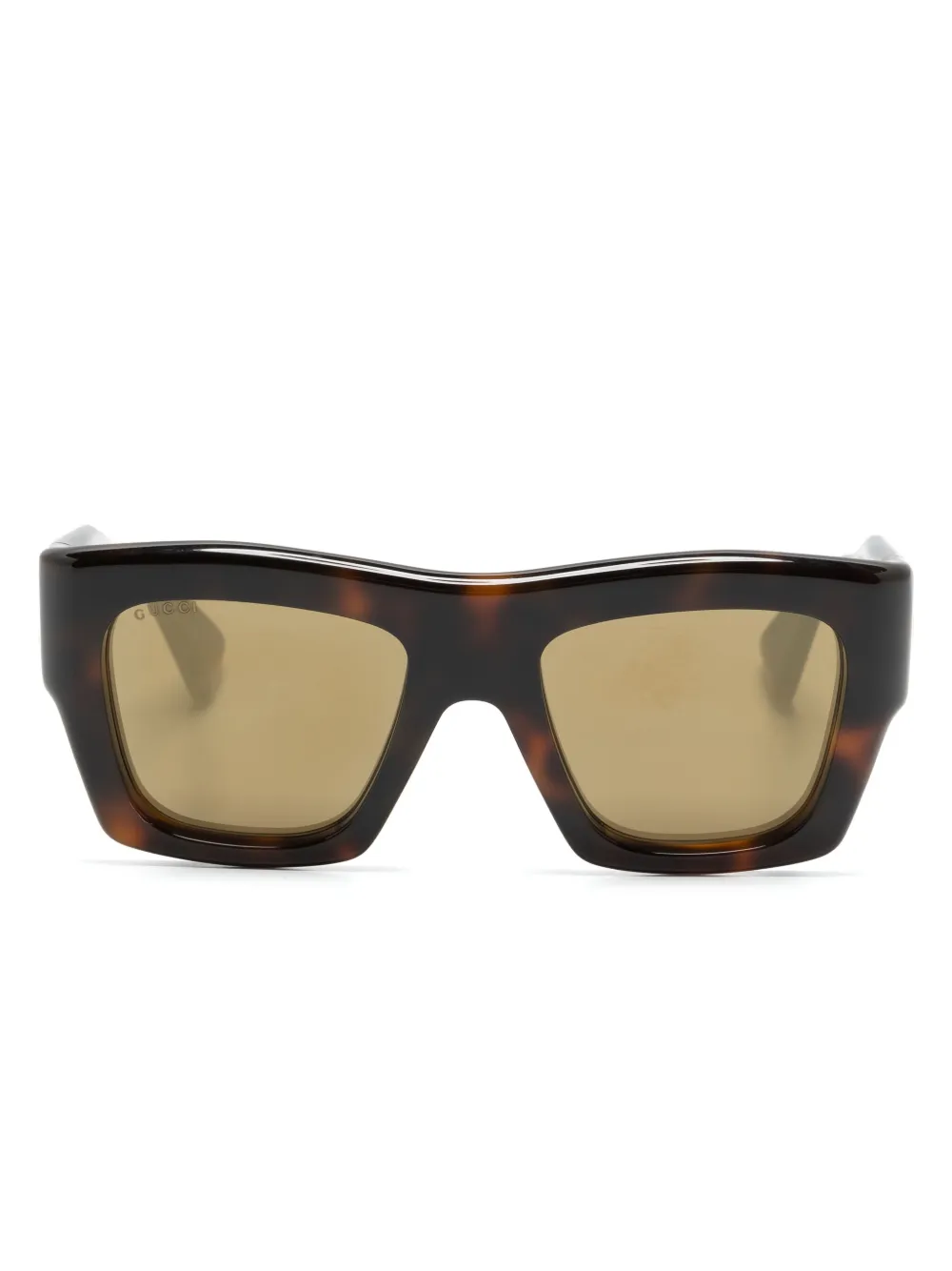 

Солнцезащитные очки в квадратной оправе Gucci Eyewear, коричневый