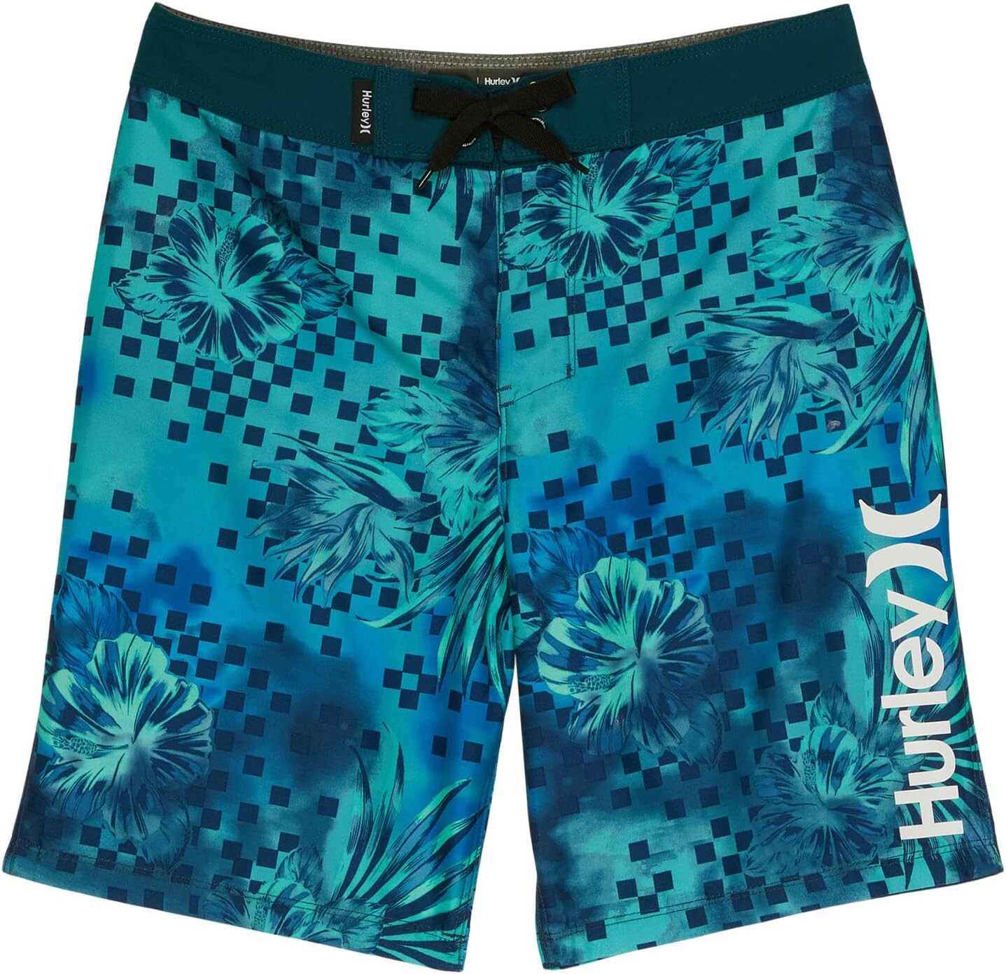 

Шорты для плавания Hurley Floral Checkered Boardshorts, цвет Blue Gaze