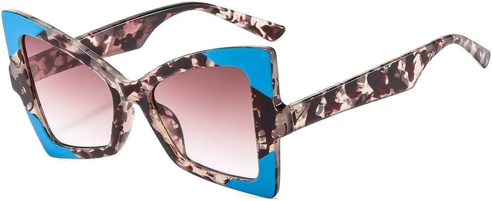 

Солнцезащитные очки UV400 с двухцветной градиентной оправой «кошачий глаз» для женщин и мужчин, для бега и занятий спортом на открытом воздухе UYPTK, Flower