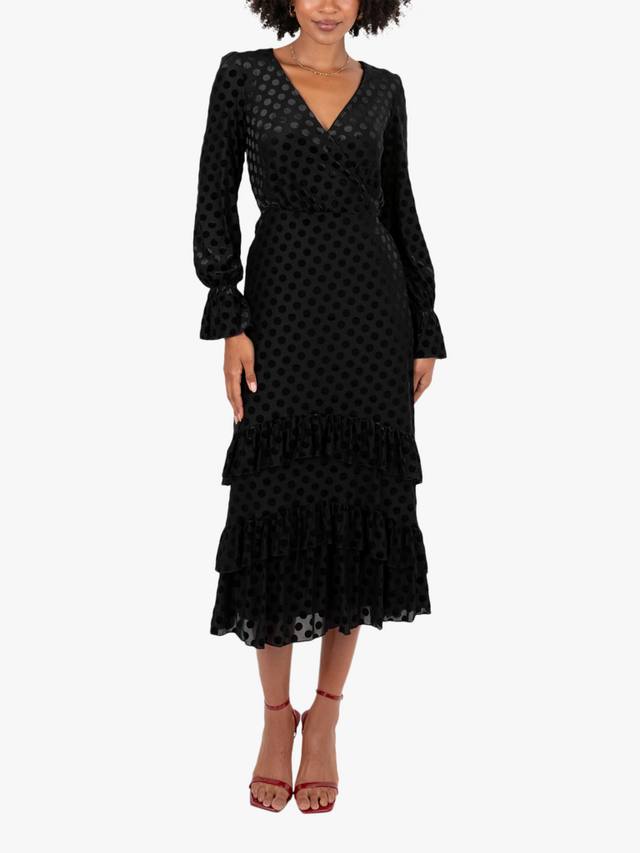 

Платье миди в горошек Flock Lovedrobe, Black Flock