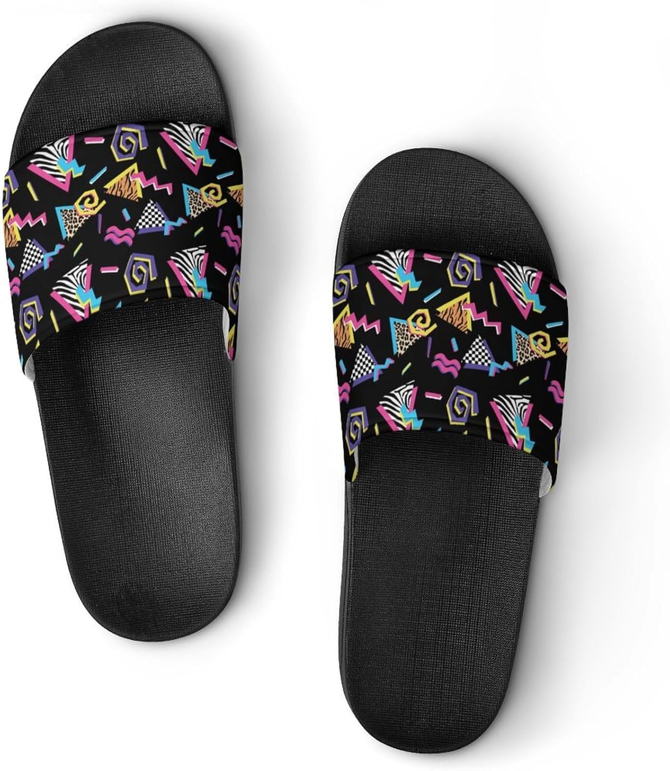 

Сандалии из ПВХ в стиле 70-х, мужские и женские, удобные тапочки, повседневные легкие лоферы, быстро сохнущие, для дома Generic, черный