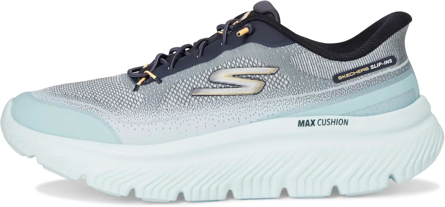 Мужские кроссовки Skechers Go Walk Max с амортизацией Hyper Burst Zoltar, удобные без застежек, светло-голубой — фото 4