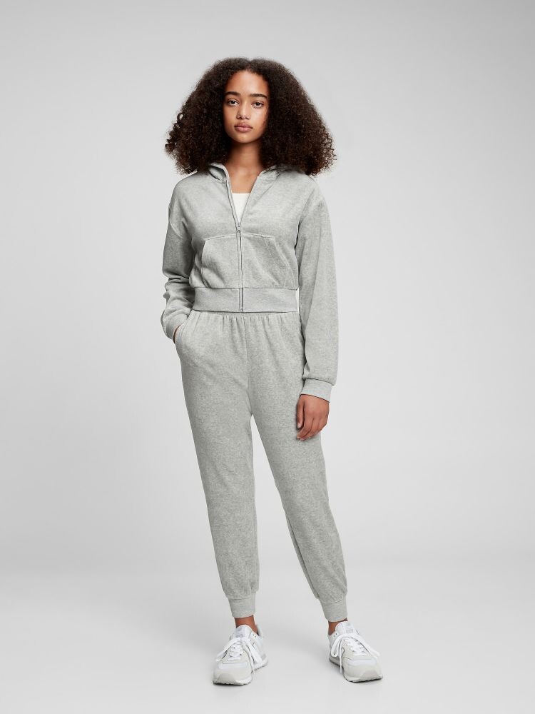 

Подростковые бархатные спортивные штаны Gap, серый