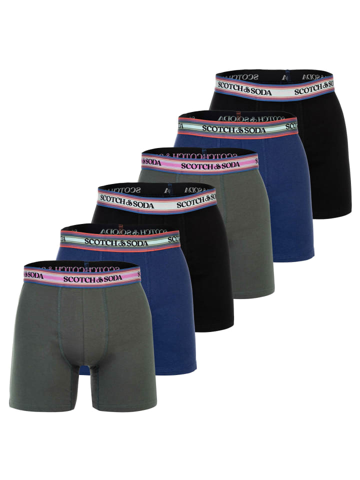 

Боксерские трусы Scotch & Soda, цвет schwarz/grün