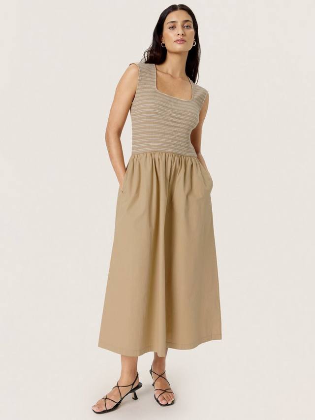 

Платье Simone с полосатым лифом Soaked In Luxury, Travertine