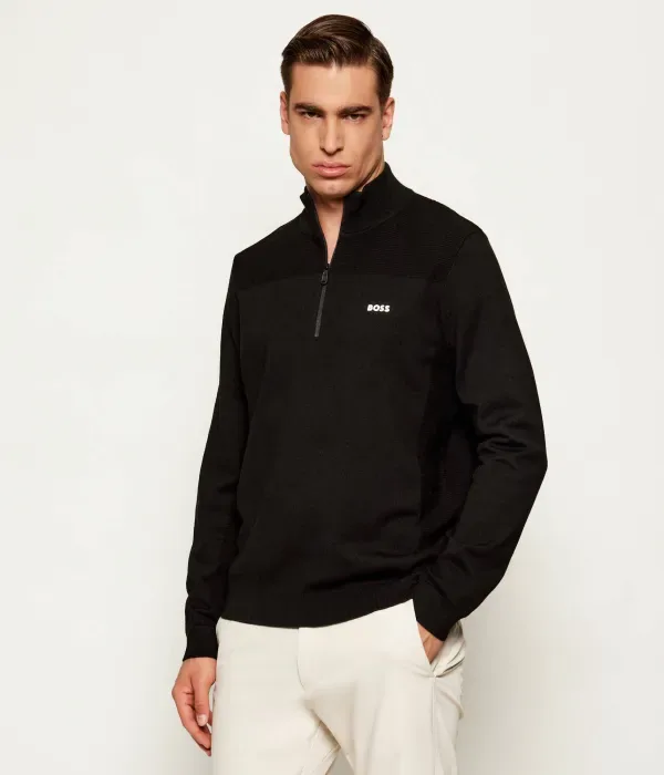 Свитер KN_Momentum-X QZ regular fit Boss Green, черный