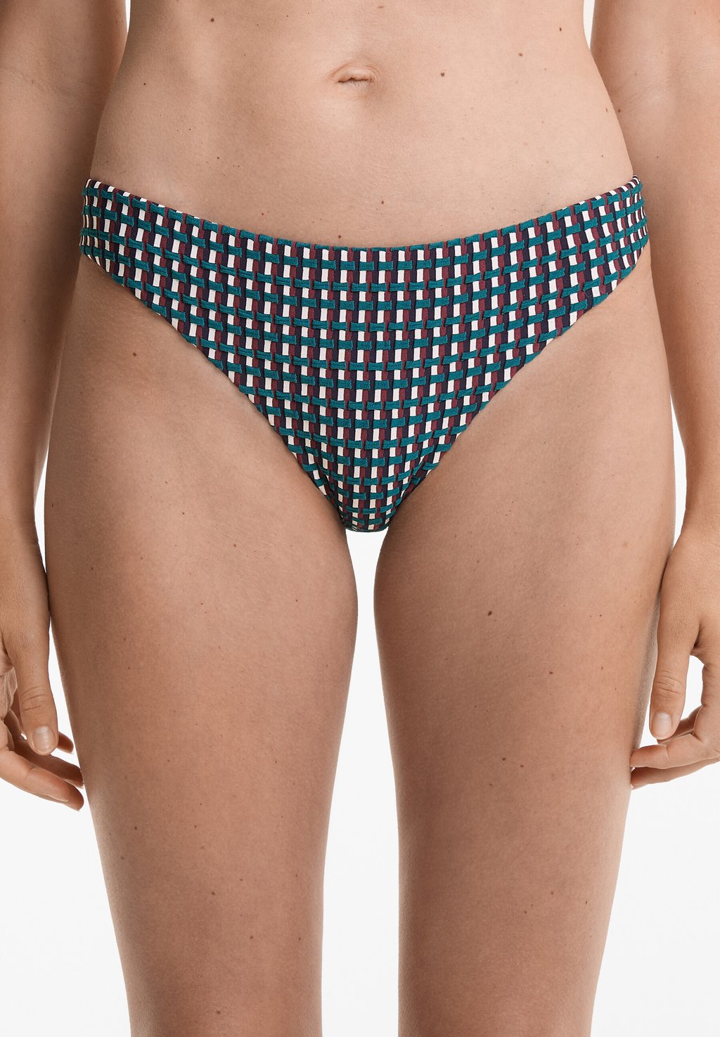 

Плавки бикини THREE-COLOUR JACQUARD CLASSIC OYSHO, зеленый