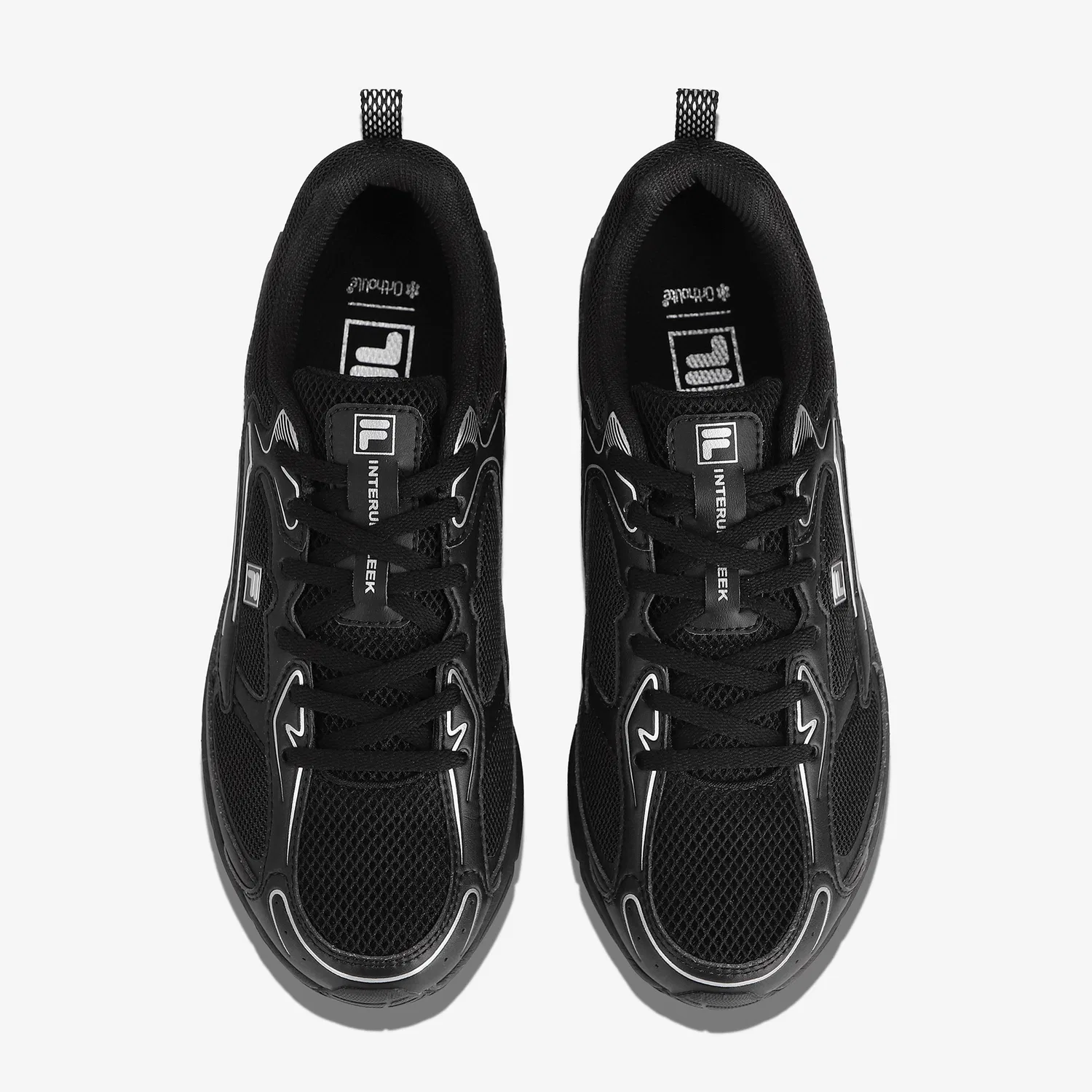Мужские беговые кроссовки Interrun Slick чёрные от Fila — фото 3