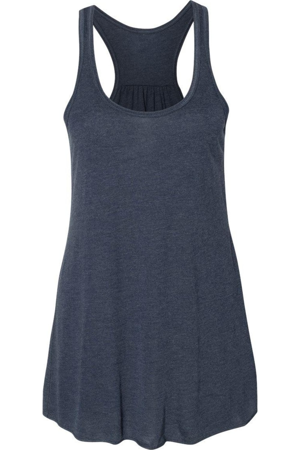 

Женская струящаяся майка-борцовка BELLA + CANVAS, цвет heather navy