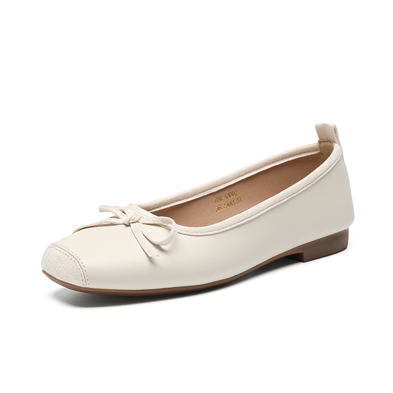 ZHR Женские повседневные туфли-лодочки бежево-черные, цвет Beige Black[Hidden Wedge 2.5cm-AH602M] — фото 2