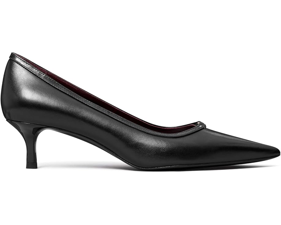 Туфли Tory Burch Double T Buckle Kitten Heel Pumps 45MM, цвет Perfect Black/Perfect Black — фото 3