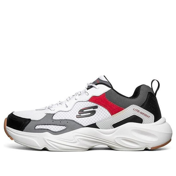 

Кроссовки stamina airy 'white grey red' Skechers, белый