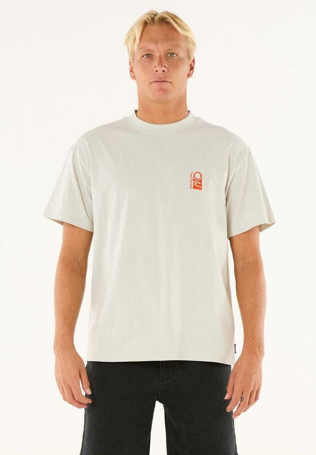 

Футболка с принтом Rip Curl, серый