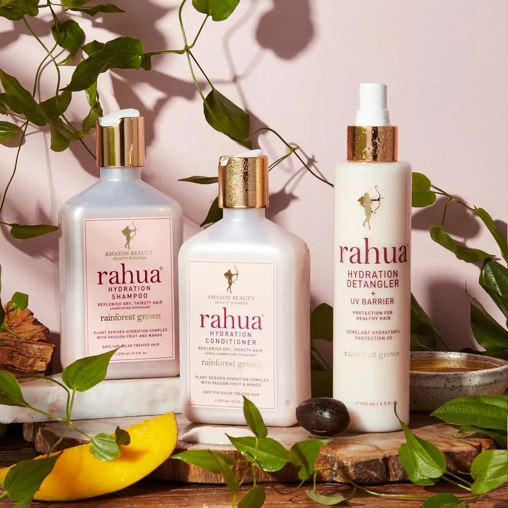 Rahua Hydration Detangling Rituals, кондиционер-распутыватель с UV-защитой 192 мл, шампунь для увлажнения 275 мл, кондиционер для увлажнения 275 мл, набор для ухода за волосами для женщин и мужчин — фото 2