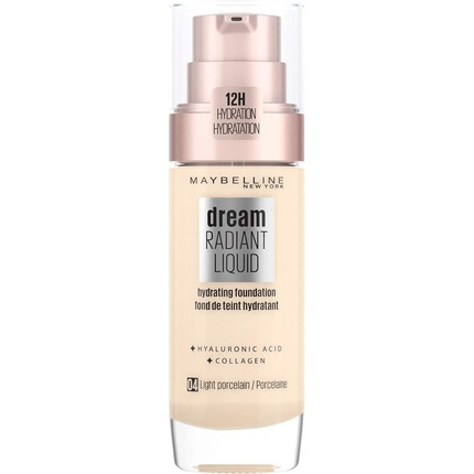 

Maybelline Dream Radiant Жидкая увлажняющая тональная основа с гиалуроновой кислотой и коллагеном 04 Светлый фарфор Maybelline New York