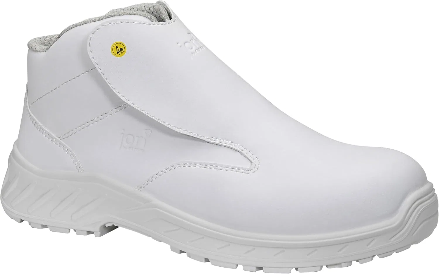 Защитная обувь ELTEN Jori jo_Clean Slipper White Mid ESD S3S, женская и мужская, текстиль, композитный защитный носок (легче стального), легкая, классическая